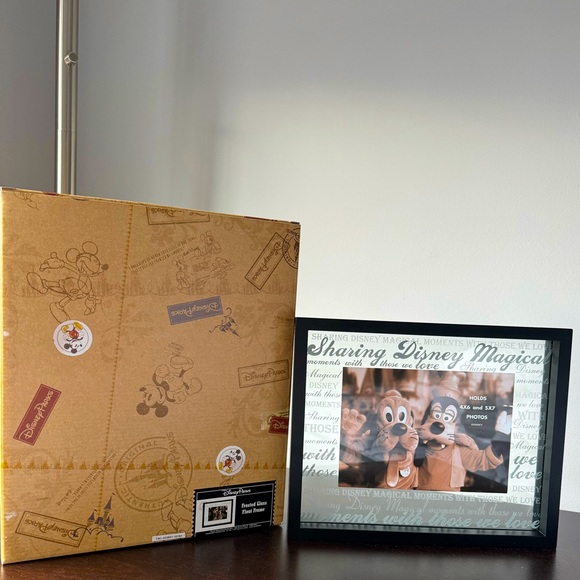 Disney Other - Disney Parks Frosted Glass Float Picture Frame (Holds 4x6 or 5x7)